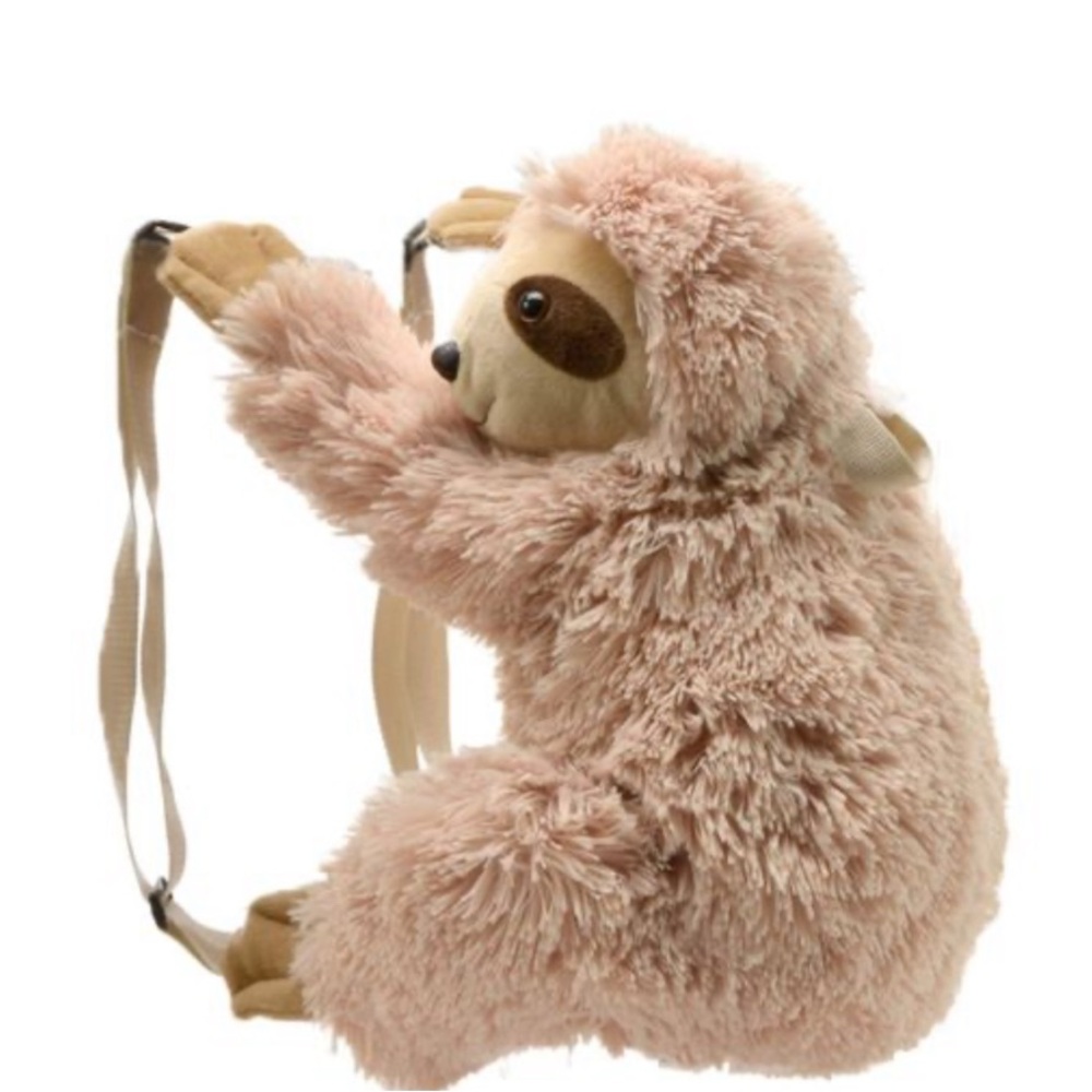 Cuddly Sloth Plush Backpack for Kids